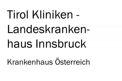 Tirol Kliniken- Landeskrankenhaus Innsbruck